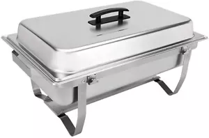 Kit de buffet Sterno - Juego de platos para frotar plegables de 8 piezas con calentadores de alimentos para catering - Imagen 1 de 8