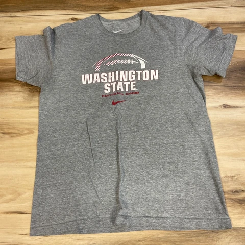 Washington State Football Camp T Shirt Large Regular Fit Crewneck Just Do It Cover