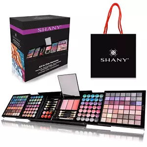 New All in One Makeup Set - Eyeshadow, Blush, Lip Gloss, Brushes - Holiday Gift - Picture 1 of 12
