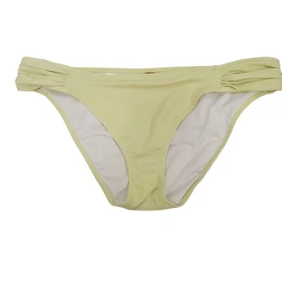 Victoria's Secret Women's Retro Pale Lime Ruched Bikini Swim Bottoms 2013 Size L - Image 1 of 4