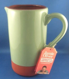 NEW Jamie Oliver 1.5L HAND-PAINTED TERRACOTTA POTTERY SERVING JUG Mediterranean - Imagen 1 de 12