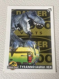1993 Topps Jurassic Park Trading Sticker Card 9 Tyrannosaurus Rex - Picture 1 of 2