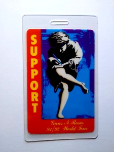 Guns N Roses Backstage Pass 1991 - 1992 Use Your Illusion Tour Hard Rock Music - Picture 1 of 3