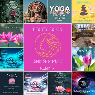 Beauty Salon & Spa Music CD Bundle - x12 CD Bundle Salon Massage Beauty Reiki - Image 1 of 4