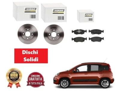 Dischi Solidi + Pastiglie Pattini Freno Anteriori per Fiat Panda 312  - Imagen 1 de 4