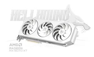 PowerColor Radeon RX 9070 XT OC Hellhound Spectral White 16GB GDDR6 1xHDMI 3xDP - Bild 1 von 7