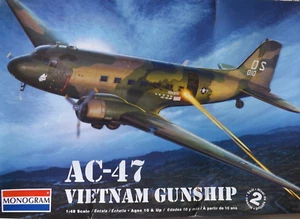 Monogram 1/48 Douglas AC-47D Vietnam Gunship LOT Cutting Edge, QB, True Details - Bild 1 von 6