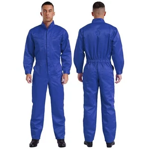 Mens Overalls One Piece Coveralls Workwear Bodysuit Heavy Duty Work Outdoor - Picture 1 of 55