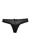 L'agent By Agent Provocateur Womens String Semi-Sheer Black Size S