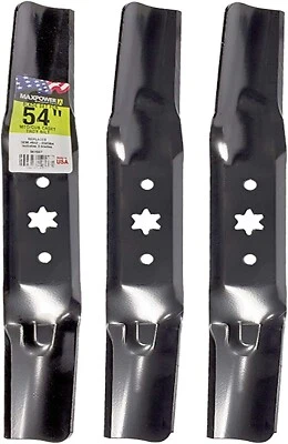 3 Blade Craftsman Mowers 54" Cut MTD/Cub Cadet/Troy-Bilt 942-05056A 742-05056 - Image 1 of 4