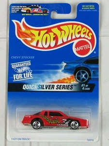 Chevy Stocker rojo Hot Wheels 1997 #545 serie Quicksilver #1/4 - Imagen 1 de 5