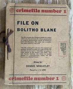 Vintage Buch Crimefile #1 Akte über Bolitho Blake Morrow Mystery 1939 Wheatley Rarität - Bild 1 von 13