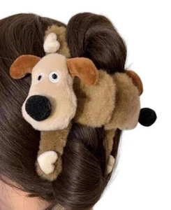 NEW Fluffy Dog Puppy Hair Claw Hair Clip Accessories Dog Lovers Cute Gift Hearts - Picture 1 of 3