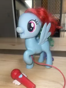 My Little Pony Singing Rainbow Dash (works) Microphone Hasbro G4 2017 20cm High - Picture 1 of 8