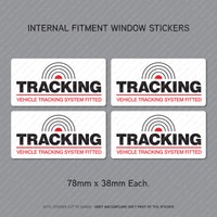 4 x Tracking Vehicle GPS Tracker System Fitted Car Window Sticker - SKU-UV3069