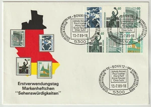 Berlin 1989 Michel W 91, 94. 2 Zusammendrucke SST 13.7.89. Michel 115€, 2 Scans - Bild 1 von 2