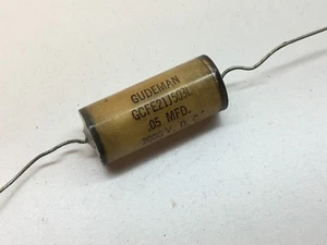 Vintage Gudeman GCFE21J503L Kondensator 0,05MFD 2000VDC - Bild 1 von 2