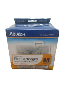 Aqueon QuietFlow 6 Replacement Filter Cartridges Medium Open Box New Box Damage - Picture 1 of 4