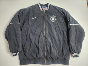 NFL NIKE PRO LINE AUTHENTIC OAKLAND RAIDERS JACKE VTG 90s 100% POLYESTER GR XL - Bild 1 von 7