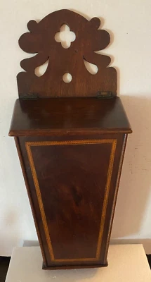 Hermosa vela de madera antigua, caja de pipa BR Foto 1 de 4