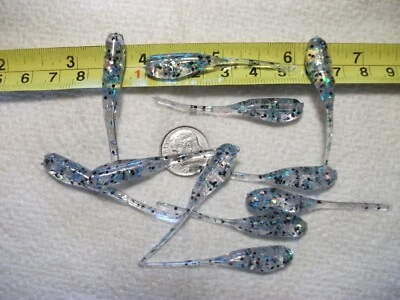 100-2"-CRAPPIE-PANFISH--LARVAS DE PESCA SUAVES-PLANTILLAS-MINNOW-OLOR-SEÑUELOS-AGUIJÓN-CEBOS Foto 1 de 4