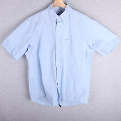 Club Room Regular Fit Blue Button Down Casual Dress Shirt Men L - Image 1 of 4