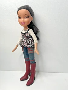 Bratz 2001 Jade Doll Redressed Jeans Red Boots - Picture 1 of 12