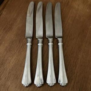 Set Of 4 Oneida Heirloom JUILLIARD Cube Mark Stainless Dinner Knives 9" - Picture 1 of 1