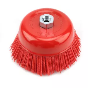 Cepillo de copa de filamento abrasivo de nailon 125 mm para pulido de superficie metálica eliminación de óxido - Imagen 1 de 8
