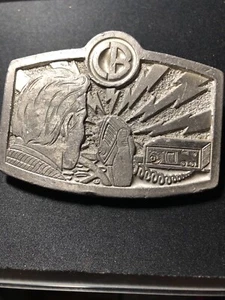 1976 The Great American Buckle Co CB Radio Belt Buckle Pure Pewter Made In USA - Picture 1 of 2