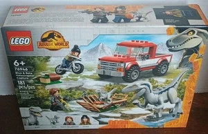 LEGO Parque Jurásico 76946 Captura Velociraptor Azul y Beta - Imagen 1 de 4
