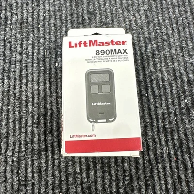 LiftMaster 890MAX 3-Button security Mini key chain Garage Door Opener Control - Image 1 of 4