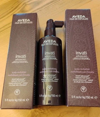 Pacote com dois AVEDA INVATI!! Revitalizador Advanced Scalp, tamanho completo 5 oz/150 ml, novo na caixa - Imagem 1 de 4