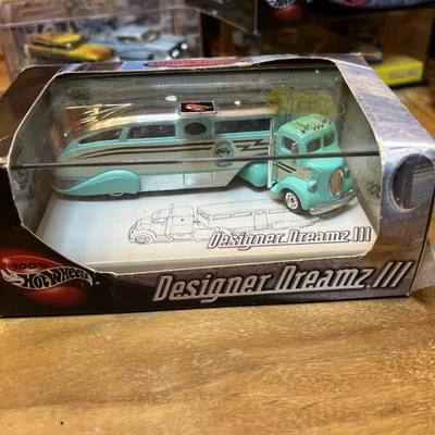Hot Wheels Designer Dreamz III '38 Ford Custom Truck with Trailer 1/64 Scale - Image 1 of 4