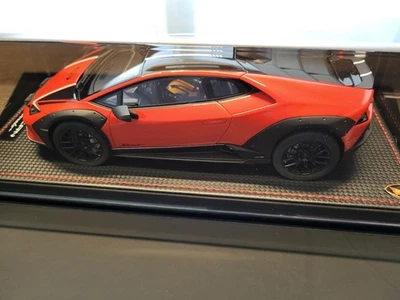 LAMBORGHINI HURACAN STERRATO 1/18 Arancio Xanto MR COLLECTION MODELS LAMBO057D - Immagine 1 di 4