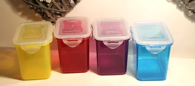 4 Lock und Lock LocknLock Vorratsdosen SET FARB MIX  850 ml / HPL 808 - Bild 1 von 3