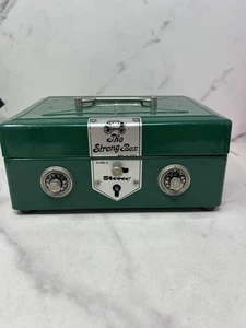 Vintage Sterco "The Strong Box" Metall Safe Bank Nr.880-2 Japan grün Schlosskasten  - Bild 1 von 8