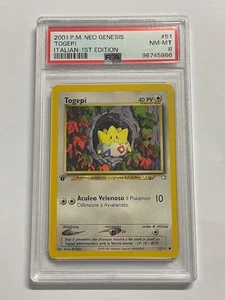 Pokemon TCG PSA 8 TOGEPI 51/111 Neo Genesis - 2001 DEUTSCH ITALIENISCH - Bild 1 von 2