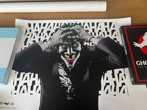 Joker art print signed by Brian Bolland Batman Limited Edition Rare - Picture 1 of 1