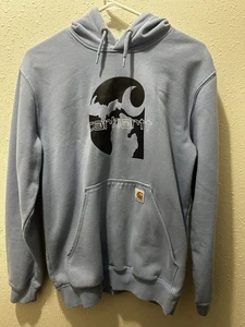 Carhartt Loose Fit Hoodie Small Blau Michigan Graphic Logo Kapuzenpullover - Bild 1 von 9