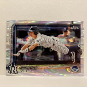 2025 Topps Chrome - Anthony Volpe #162 rifrattore RayWave - Foto 1 di 2