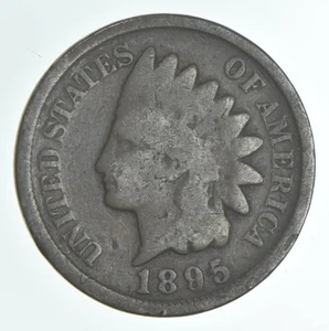 1895 Indian Head Cent AC Average Circ *9361 - Picture 1 of 3