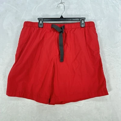 Columbia PFG Pantalones Cortos Backcast Para Hombres XL Rojo Cinturón Forrado Bañador Agua Exterior Foto 1 de 4