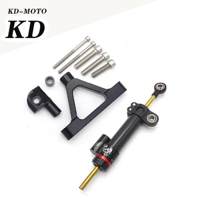 Set Steering Damper Stabilizer Bracket Mount Kit For KAWASAKI ZX6R 2007-2008 — 第 1/4 张图片