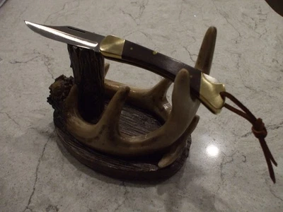 CUCHILLO VINTAGE 970 PUMA GAME WARDEN LOCKBACK - HECHO A MANO - ALEMANIA CON FUNDA!! Foto 1 de 4