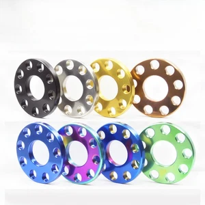 GR5 Titanium Flat Washers with Nine Holes for Motorcycle Modification M6/M8/M10 - Picture 1 of 29