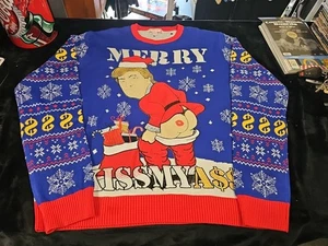 President Trump Christmas Ugly Sweater, Humorous Trump Christmas Sweater, XL - Picture 1 of 9