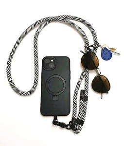 Cordon Réglable Universel, Compatible avec la plupart des Étuis de Téléphone Portable et Appareil Photo - Photo 1 sur 10