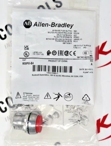 Tapa roja con botón extendido momentáneo Allen-Bradley 800FM-E4 22 mm - Imagen 1 de 6