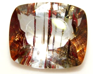Flawless 23.65Ct Natural Bi-Mines Rutile & Sunstone Loose Gemstone Certified - Imagen 1 de 7